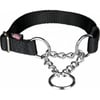 Premium Semi-Strangler halsband Zwart