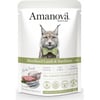 AMANOVA Pâtée naturelle à la viande fraiche pour chat stérilisé 85g - 3 saveurs disponibles