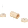 Snack Roll en bois pour lapins et cochons d'Inde