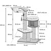 Arbre à chat XXL - 130 cm - Flamingo Raisa 
