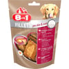 Friandises pour chien pelage brillant, goût poulet - 8in1 Fillets Pro Skin & Coat, 2 tailles