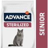 ADVANCE Sterilized +10 Jahre mit Huhn & Gerste für kastrierte Senior-Katzen