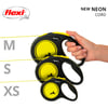 Flexi New CLASSIC Neon, Kordelleine