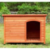 Caseta de madera para perros con techo plano API ZOLIA