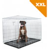 Gaiola de transporte dobrável para cães de grande porte ZOLIA KODA com fundo em plástico negro