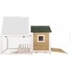 Conigliera per conigli con terrazza e recinto - 146 cm - Zolia Alora