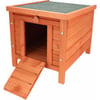 Unterschlupf mit Rampe und öffnungsfähigem Dach - von 42 bis 60 cm - Zolia Canel in verschiedenen Größen für Kaninchen, Nager, Hühner