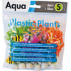 6 plantas de plástico várias cores 10 cm