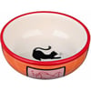 Tigela de cerámica colorida sombra de gato
