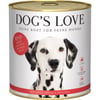 Patè 100% naturale Dog's Love per cani adulti con manzo senza cereali