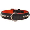 Hundehalsband Bulldogge in schwarz/rot - 50cm