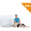 Caixa de transporte dobrável para cão porta dupla com o fundo em metal Zolia Xena