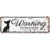 Mini waakbord WARNING Chihuahua