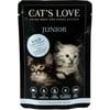 CAT'S LOVE patê natural para gatos juniores 85g - 2 sabores à escolha