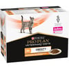 Pack de 10 comida húmeda PRO PLAN Veterinary Diets Feline Obesity Management para gatos