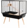 Gaiola com dois pisos para pequenos animais roedores - A87,5 cm - Zolux NEO Silta preta