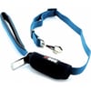 Laisse confort IDOG bleu / gris avec boucle de sécurité pour voiture