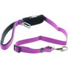 Comfort hondenriem IDOG violet/grijs met clip voor autogordel