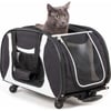 Transporttasche Trolley IVY für Hunde und Katzen in schwarz/grau
