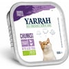 Pâtée en Bouchée Yarrah Bio 100g Sans Céréales pour Chat Adulte - 3 saveurs au choix