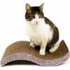 Griffoir en carton pour chat ZOLIA Flory avec herbe à chat inclus 