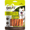 Snacks para cães 100% Naturais tenras lamelas de Salmão & Bacalhau DAILYS