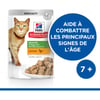 Pack de 12 Pâtées HILL'S Science Plan 7+ Senior Vitality 85g poulet et saumon pour chat Senior