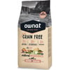 OWNAT Just Grain Free Adult Ração seca para cão adulto sem cereais com salmão & peixes
