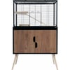 Mueble soporte para jaula de roedores NEVO y NEO, Negro / Nogal, 78 y 98 cm