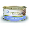 APPLAWS zwei Packungen mit 12 Dosen 70 g in Brühe für erwachsene Katzen 70 g - 3 Geschmacksrichtungen