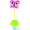 Juguete gato flor balanceo con mariposa 15cm