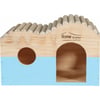 Casinha de madeira para roedores onda - Home color