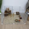 Recinto modular em metal para coelho e roedores Zolia Merry - Várias cores disponíveis - Conjunto completo para coelhos, roedores, cachorros, gatos