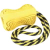 Hundespielzeug in Gummi Zolux mit Seil Titan gelb - mehrere Größen