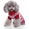 Weihnachtspullover Jacquard mit Rentieren in rot/weiß Zolia Festive - mehrere Größen verfügbar