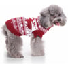 Weihnachtspullover Jacquard mit Rentieren in rot/weiß Zolia Festive - mehrere Größen verfügbar