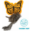 Papillon en peluche et plume avec Papier Crinckle et odeur de menthe 