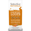 Selective Naturals Country Loops Snacks de Heno de Timothy y zanahorias para conejos