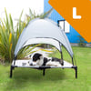 Cama de exterior con parasol para perros Zolia Camper Plus