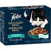 FELIX Succulent Grill para gatos Selección de carne o pescado en salsa