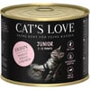 CAT'S LOVE Comida húmeda natural para gatitos - 2 sabores