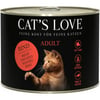 Pâtée CAT'S LOVE Repas complet pour chats adultes - 6 saveurs au choix