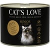 CAT'S LOVE Nassfutter mit Ente Komplettmahlzeit für ältere Katzen