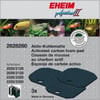 EHEIM 3 cuscinetti in mousse al carbone attivo per filtro 2026/2128