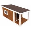 Casetta per cani a tetto piano con terrazza Zolia Nordic - 3 misure disponibili