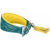 Halsband voor windhonden, blauw/geel