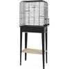 Cage oiseaux avec son meuble Chic Loft - Noir - 3 tailles disponibles