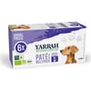 YARRAH Multipack 6x150g de pâtées pour chien au poulet et à la dinde, sans céréales
