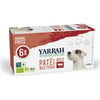 YARRAH Multipack 6x150g de pâtées pour chien au bœuf, sans céréales