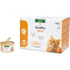 QUALITY SENS HFG Comida húmeda en gelatina 100% natural 85g para gatos y gatitos - 6 recetas para escoger